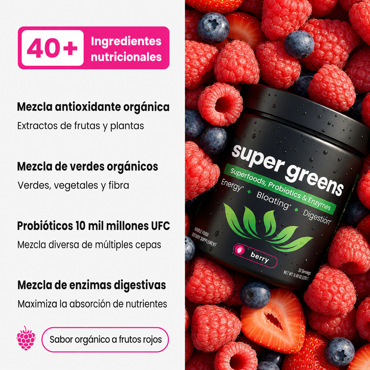 Super Vegetales en Polvo