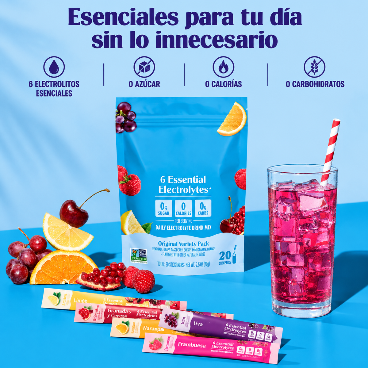 Electrolitos Premium Sin Azúcar
