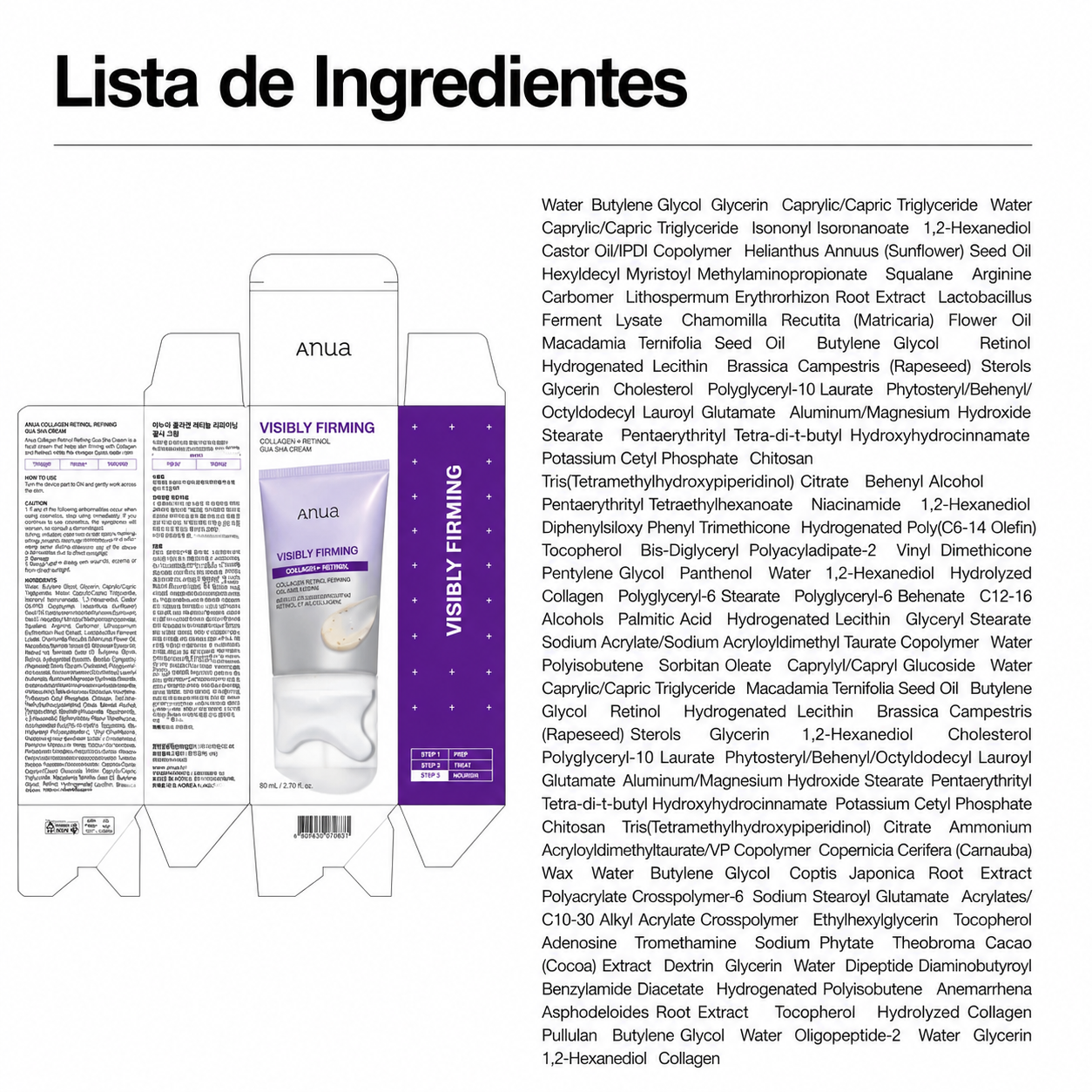 Crema reafirmante con colágeno